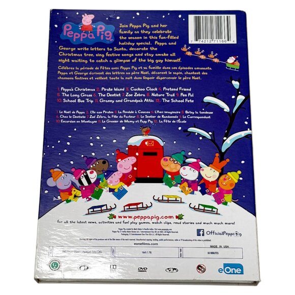 Peppa Pig Peppa's Christmas 12 Episodes English & French DVD New Sealed - Picture 3 of 4